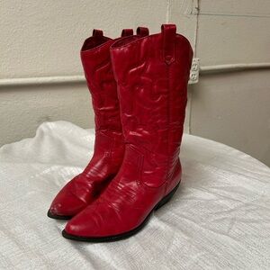 Red Cowboy Boots